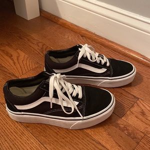 black vans (mens & kids 4.5; womens 6)
